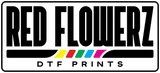 Red Flowerz DTF Prints